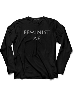 Kendim Seçtim Feminist Af Komunizm Güçlü Kadin Feminizm Uzun Kollu Tişört