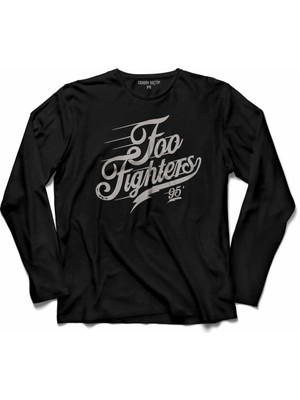Kendim Seçtim Ff Foo Fighters 95 1995 Logo Uzun Kollu Tişört
