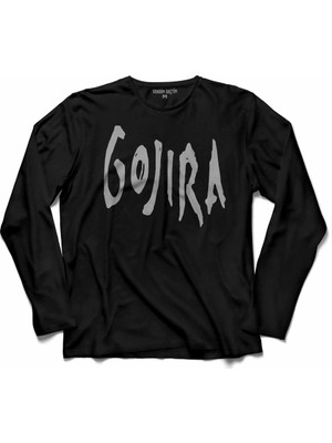 Kendim Seçtim Gojira Progresif Metal Logo Metallica 3 Uzun Kollu Tişört