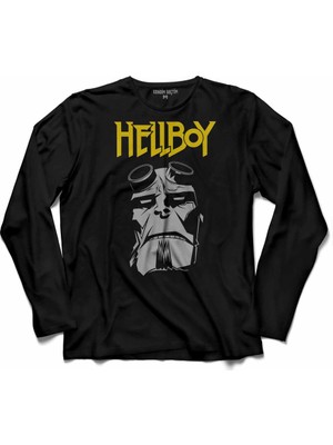 Kendim Seçtim Hellboy Hell Boy Ron Perlman Doug Jones Uzun Kollu Tişört