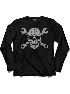 Kendim Seçtim Igen Szerelo Az Ügyes Kuru Kafa Anahtar Vites Uzun Kollu Tişört