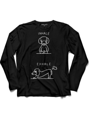 Kendim Seçtim Inhale Exhale Mr Kitty Death Nao Uzun Kollu Tişört