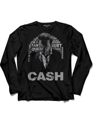 Kendim Seçtim Johnny Cash Country Music She Used To Love Me Uzun Kollu Tişört