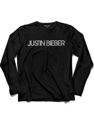Kendim Seçtim Justin Bieber Ismi Yazili Uzun Kollu Tişört