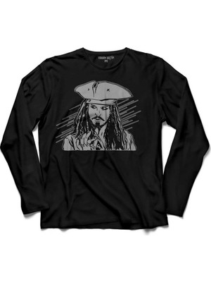 Kendim Seçtim Karayip Korsanlari Pirates Of The Caribbean Uzun Kollu Tişört