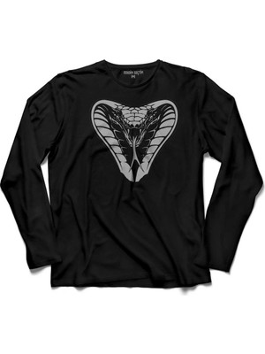 Kendim Seçtim Kral Kobra Kara Yilan King Black Snake Cobra 9 Uzun Kollu Tişört