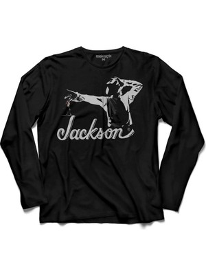 Kendim Seçtim Michael Jackson Dance Moon Light Dancing Dans Uzun Kollu Tişört