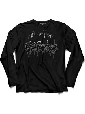 Kendim Seçtim Musical Ramones Punk Rock Müzik Uzun Kollu Tişört