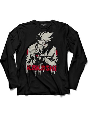 Kendim Seçtim Naruto Kakashi Anime Manga Uzun Kollu Tişört