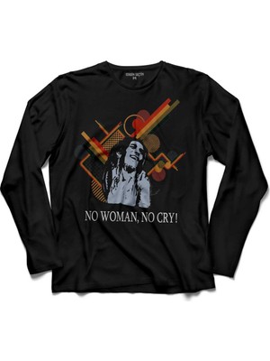 Kendim Seçtim No Woman No Cry Bob Marley Uzun Kollu Tişört