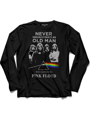 Kendim Seçtim Pink Floyd Tasarim Uzun Kollu Tişört