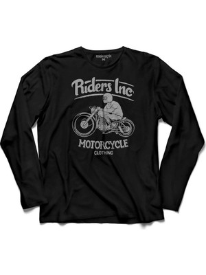 Kendim Seçtim Riders Inc Motorcycleclothing Motosiklet Kask Uzun Kollu Tişört