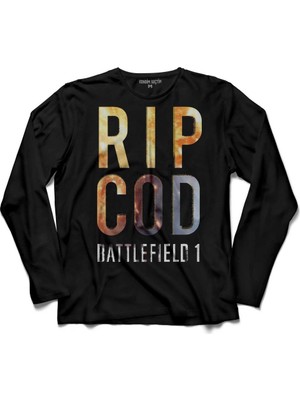 Kendim Seçtim Rip Cod Battlefield 1 2 3 Online Oyun Uzun Kollu Tişört