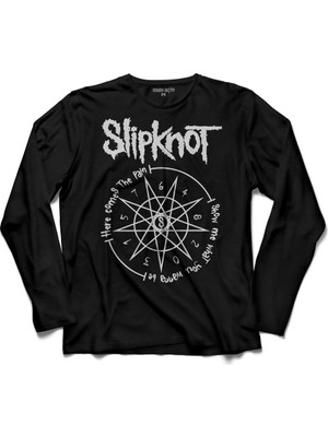 Kendim Seçtim Slipknot Slip Knot Ravado Goat Star Logo 2 Uzun Kollu Tişört