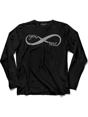 Kendim Seçtim Sonsuzluk Işareti Tasarim Özgür Kuş Love You Uzun Kollu Tişört