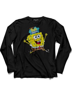 Kendim Seçtim Sunger Bob Esponya Uzun Kollu Tişört