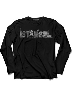 Kendim Seçtim Tarihi Istanbul Silüet Tasarim Osmanli Uzun Kollu Tişört