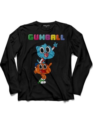 Kendim Seçtim The Amazing World Of Gumball Uzun Kollu Tişört