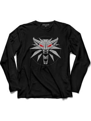 Kendim Seçtim The Witcher Avatar Wild Hunt Online Oyun Wolf 3 Uzun Kollu Tişört