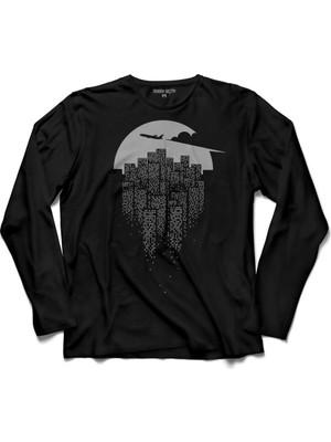 Kendim Seçtim Uçak Yolculuk Seyahat Say Goodbye To The City Uzun Kollu Tişört