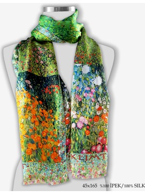 Galiga İpek Fular - Klimt - Nature Patch