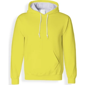 Acr Sarı Kapüşonlu Cepli Sweatshirt