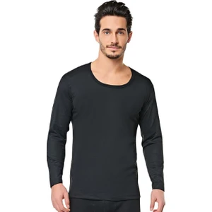 VB Butik Tutku Erkek Termal İçlik Üst Uzun Fanila İçlik Siyah