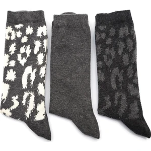 Kadın Desenli 3'lü Çorap 12085324