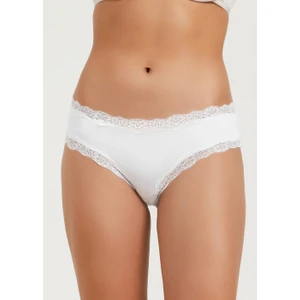 Soft Touch Lacy Slip Külot - Beyaz