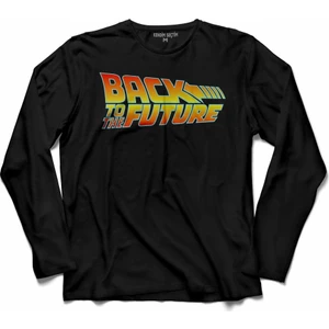 Kendim Seçtim Back To The Future Geleceğe Dönüş Logo Uzun Kollu Tişört