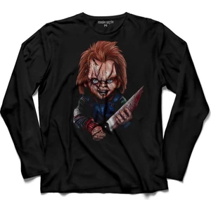 Kendim Seçtim Chucky Charles Lee Ray Oyuncak Bebek Biçak Uzun Kollu Tişört