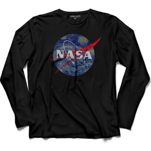 Kendim Seçtim Nasa Uzay Cosmos Logolu Uzun Kollu Tişört