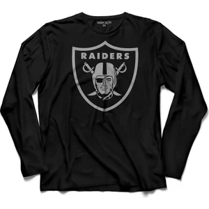 Kendim Seçtim Raiders Four Inch Pirate Logo Decal Uzun Kollu Tişört