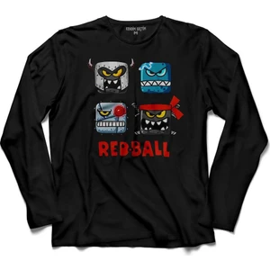 Kendim Seçtim Red Ball 4 Crazy Kirmizi Top Uzun Kollu Tişört