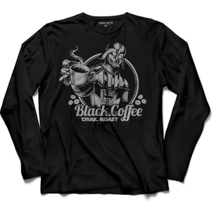 Kendim Seçtim Star Wars Super Vader Black Coffee Dark Roast Uzun Kollu Tişört