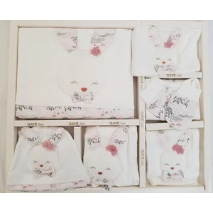 Gaye Bebe 10 Parça Tavşanlı ve Desenli Hastane Çıkışı