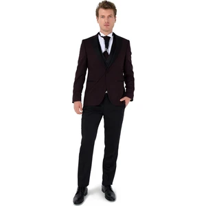 Newyork Ceremonia Damatlık Koyu Bordo