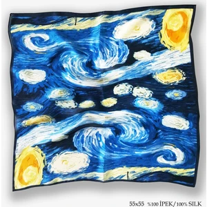 Ipek %100 Ipek Kare Fular - Starry