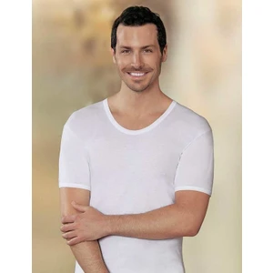 Beyaz Bisiklet Yaka Kısa Kollu Erkek Atlet 6'lı Ekonomik Paket ME001