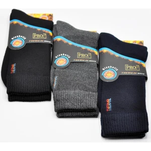 Kışlık Termal Erkek  Şeker Çorap 3 Adet Karışık Renk