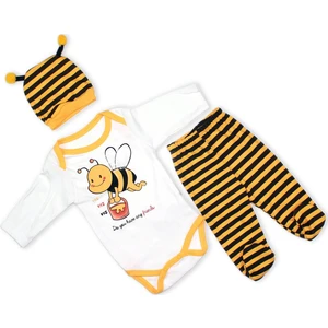 Arı Baskılı Bebek Takımı 3-6 Ay