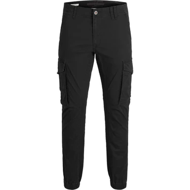 Jack & Jones 12139912_Jjipaul J Normal Bel Normal Kalıp Düz Siyah Erkek