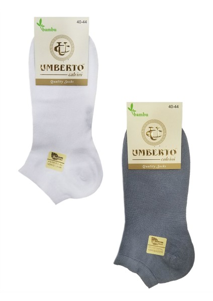 Umberto 12 Adet Erkek Doğal Bambu Patik Çorap -307
