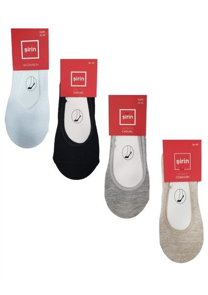 12'li Paket Bayan Suba / Babet Çorabı -4020
