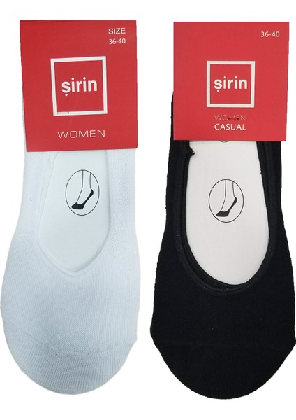 12'li Paket Bayan Suba / Babet Çorabı -4020