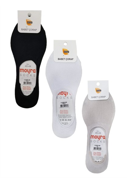Moyra 6'lı Paket Silikonlu Modal Erkek Babet Çorap