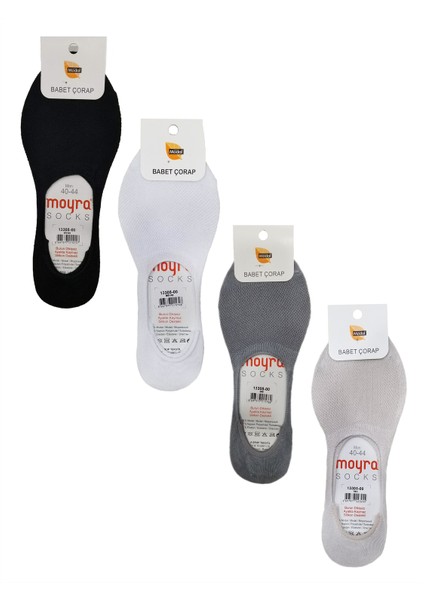 Moyra 6'lı Paket Silikonlu Modal Erkek Babet Çorap
