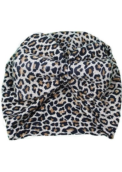 Kız Bebek Pamuklu Dertsiz Bone Leoparlı