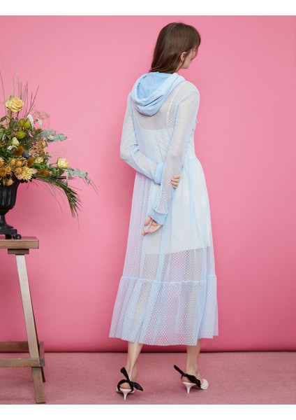 Kadın Kapüşonlu Elbise Tül Maxi fiyatları