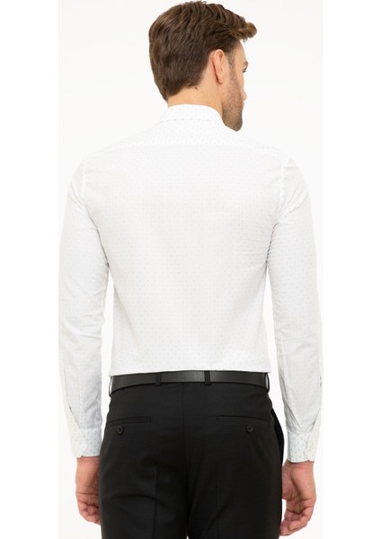 Erkek Bej Slim Fit Uzun Kollu Gömlek 50219466-VR011